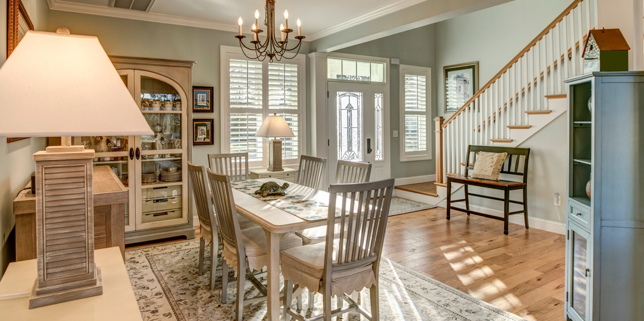 Interior house dining room