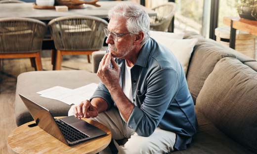 A man considers his last will and testiment. 